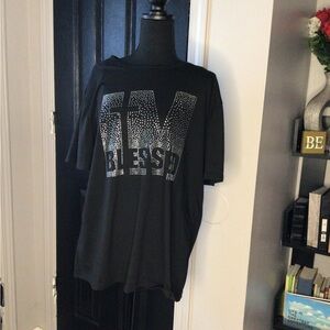 #575 LovelyWholesale Black T-Shirt